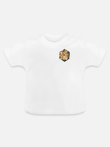 Erdige Outfits - Baby Bio-T-Shirt mit Rundhals - Weiß