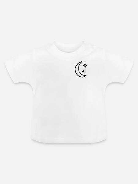 Mondträumer - Baby Bio-T-Shirt mit Rundhals - Weiß