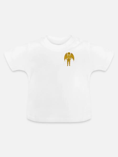 Goldener Vampir-Dämon - Baby Bio-T-Shirt mit Rundhals - Weiß
