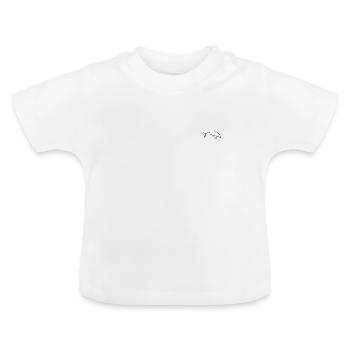 Dolphin One Line - T-shirt bio col rond Bébé - blanc - Devant