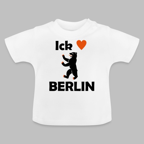 Ick liebe ❤ Berlin - Baby Bio-T-Shirt mit Rundhals