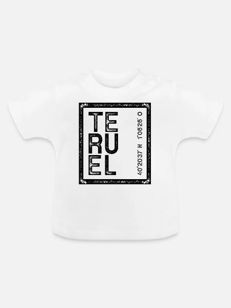 TERUEL - Baby Bio-T-Shirt mit Rundhals - Weiß