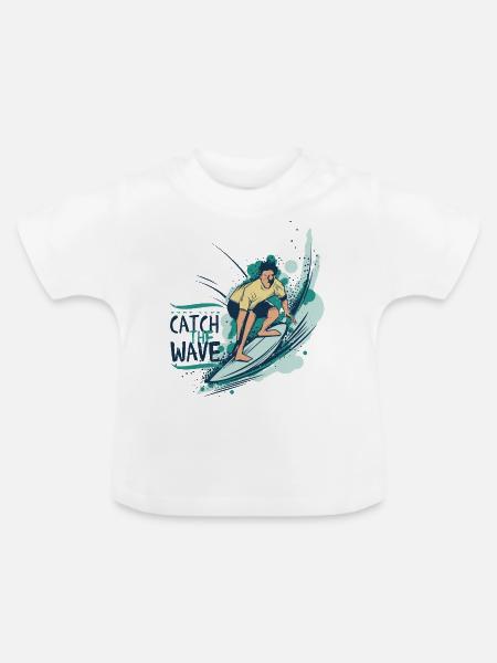Wassersport - Baby Bio-T-Shirt mit Rundhals - Weiß