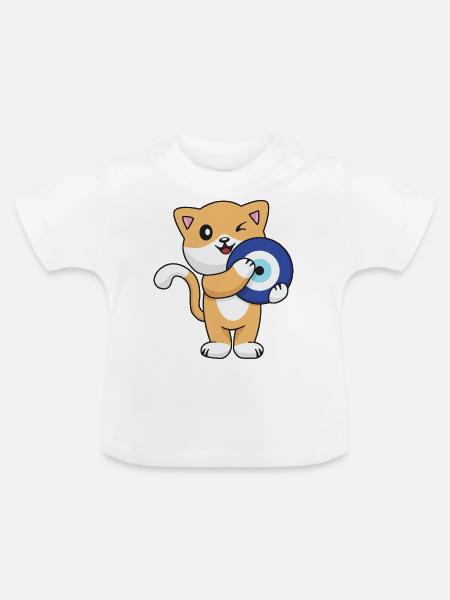 Nazar - Baby Bio-T-Shirt mit Rundhals - Weiß