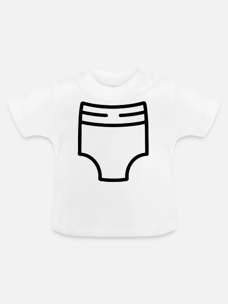 Schicht - Baby Bio-T-Shirt mit Rundhals - Weiß