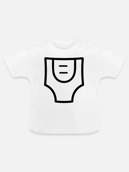 Schicht - Baby Bio-T-Shirt mit Rundhals - Weiß
