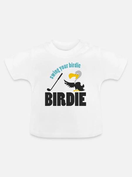 golfing - Baby Bio-T-Shirt mit Rundhals - Weiß