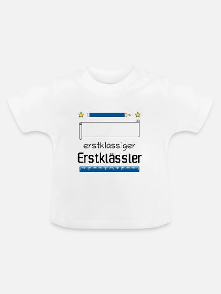 Erstklassiger Grundkurs - Baby Bio-T-Shirt mit Rundhals - Weiß