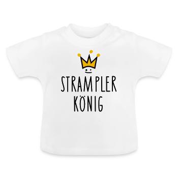 Baby Spruch lustig - Baby Bio-T-Shirt mit Rundhals - Weiß - Vorne