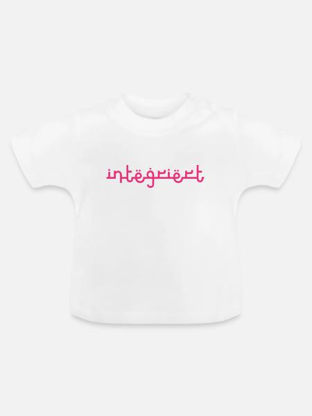 Integriert - Baby Bio-T-Shirt mit Rundhals - Weiß