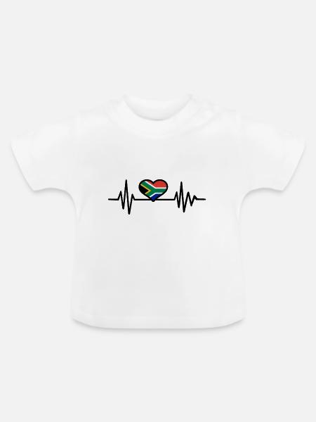 Südafrika - Baby Bio-T-Shirt mit Rundhals - Weiß