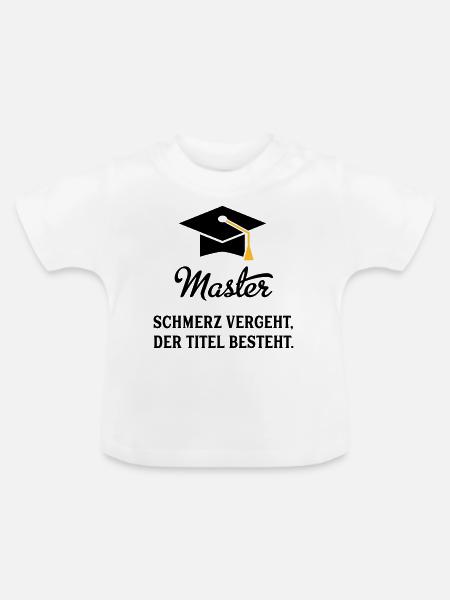 master - Baby Bio-T-Shirt mit Rundhals - Weiß