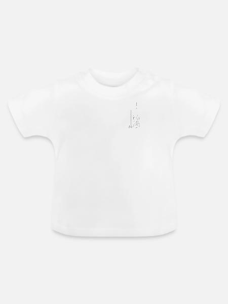 Stiletto-Silhouette Noir - Baby Bio-T-Shirt mit Rundhals - Weiß