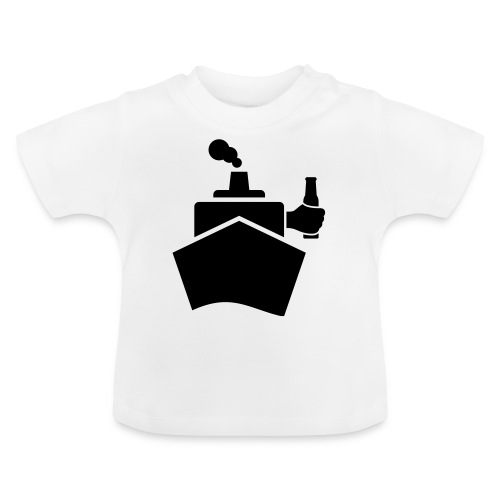 King of the boat - Baby Bio-T-Shirt mit Rundhals