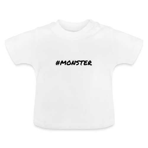 Monster - Baby biologisch T-shirt met ronde hals