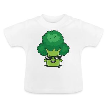 Brocoli frais - T-shirt bio col rond Bébé - blanc - Devant