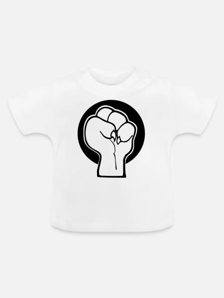 pawer - Baby Bio-T-Shirt mit Rundhals - Weiß