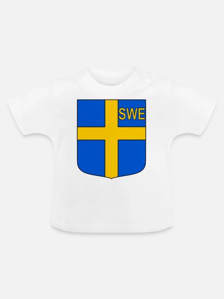 ENG-Schild - Baby Bio-T-Shirt mit Rundhals - Weiß