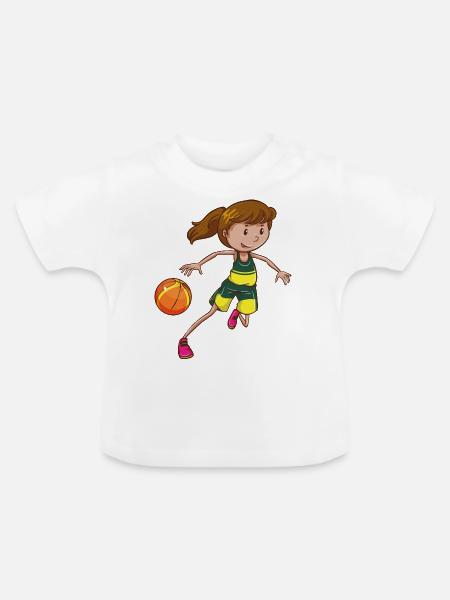 Ballsport - Baby Bio-T-Shirt mit Rundhals - Weiß
