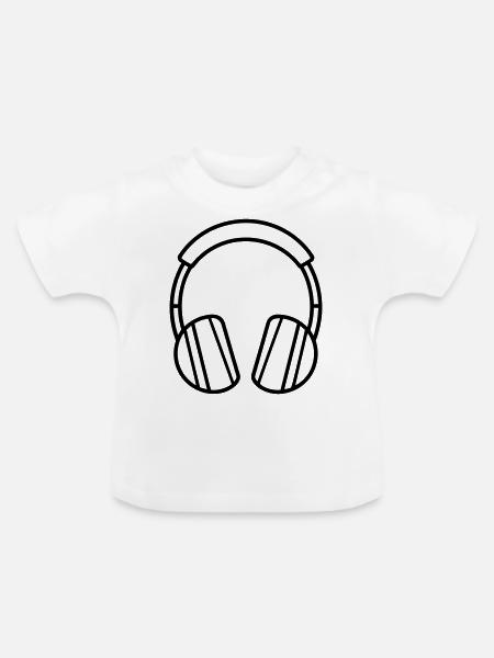 Gaming-Headset - Baby Bio-T-Shirt mit Rundhals - Weiß