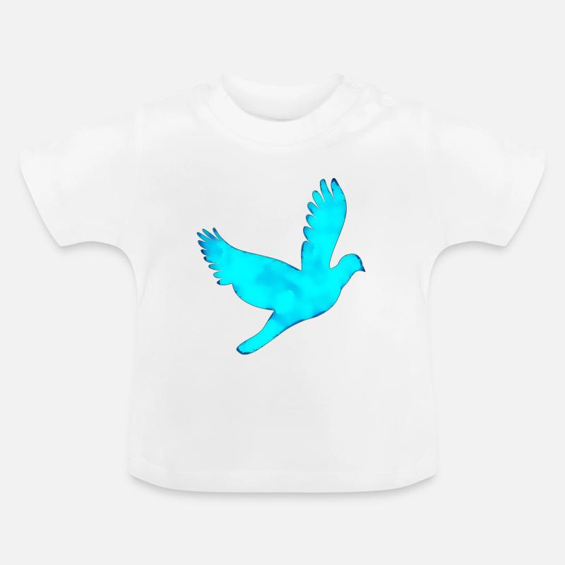 Pigeon - T-shirt bio col rond Bébé - blanc