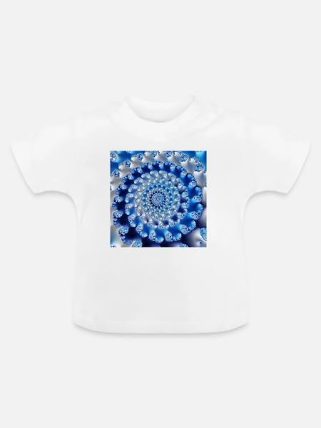 Fraktal #X36 - Baby Bio-T-Shirt mit Rundhals - Weiß