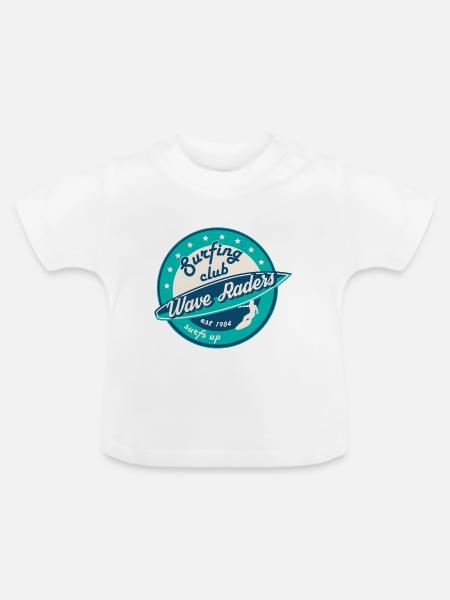 Wassersport - Baby Bio-T-Shirt mit Rundhals - Weiß