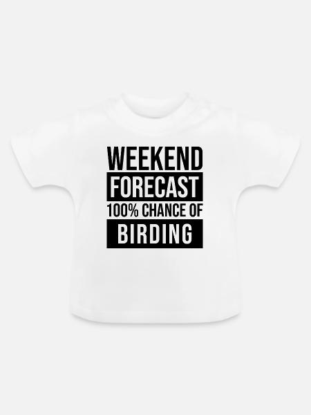 Birder Birder Birder - Baby Bio-T-Shirt mit Rundhals - Weiß