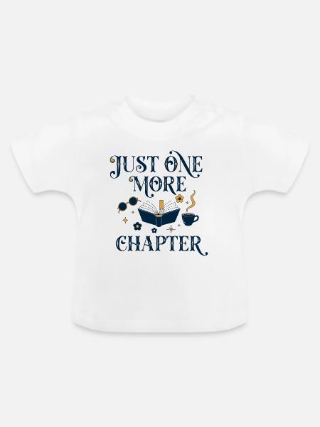 Nur noch ein Kapitelbuch-Liebhaber-Design - Baby Bio-T-Shirt mit Rundhals - Weiß
