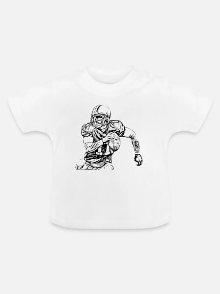 Ballsport - Baby Bio-T-Shirt mit Rundhals - Weiß