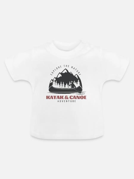 Wassersport - Baby Bio-T-Shirt mit Rundhals - Weiß