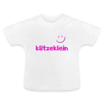 Tiny for baby, newborn, boy, girl - Baby Organic T-Shirt with Round Neck - white - Front