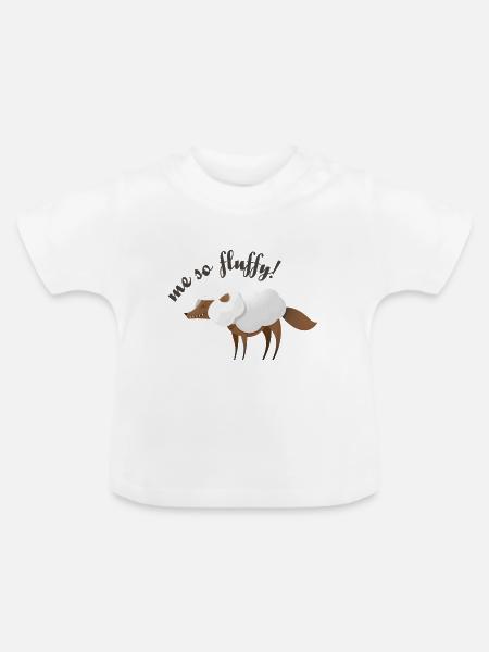Wildtiere - Baby Bio-T-Shirt mit Rundhals - Weiß
