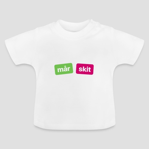 mår skitdyr (ett jättedåligt köp!!!) - Ekologisk T-shirt med rund hals baby