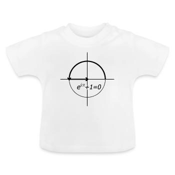 eulersche identität (euler) - Baby Bio-T-Shirt mit Rundhals - Weiß - Vorne