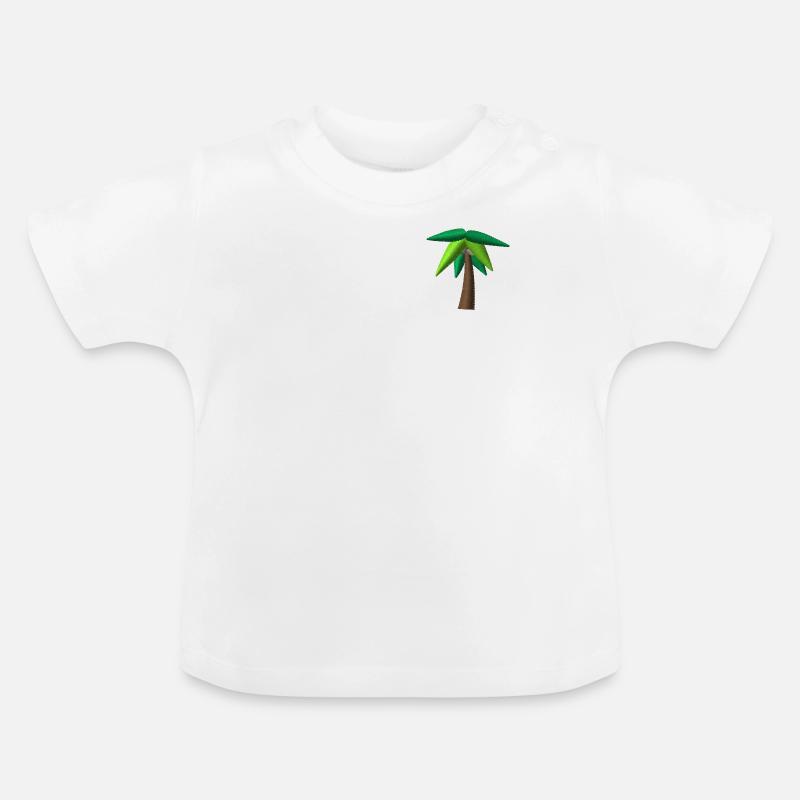 Paume - T-shirt bio col rond Bébé - blanc