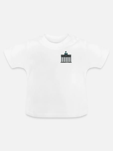 Berlin - Baby Bio-T-Shirt mit Rundhals - Weiß
