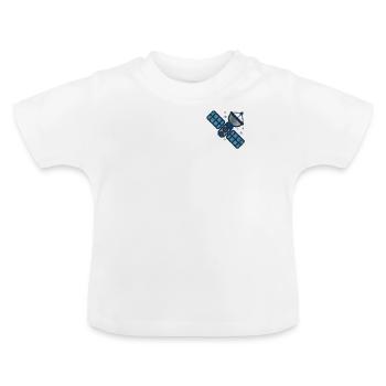 Satellite - T-shirt bio col rond Bébé - blanc - Devant