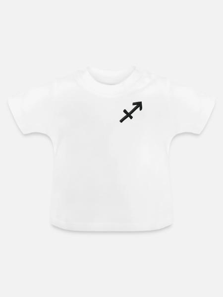 Sagittarius - Baby Bio-T-Shirt mit Rundhals - Weiß