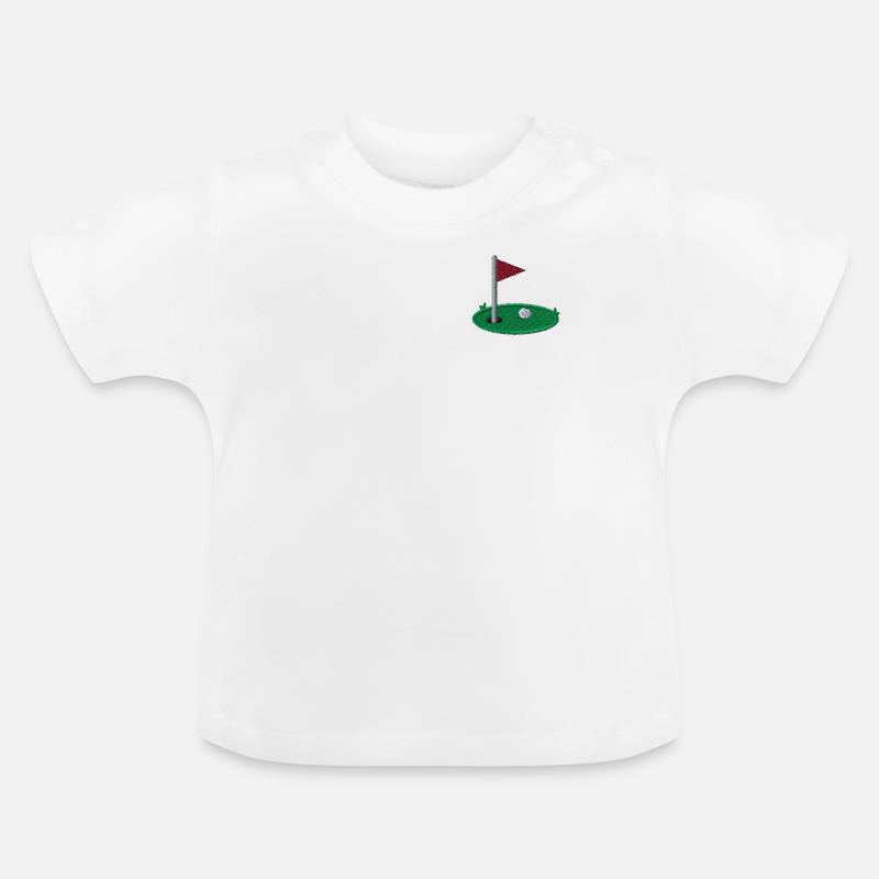 Golfe - T-shirt bio col rond Bébé - blanc