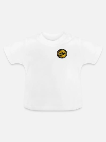 Münze - Baby Bio-T-Shirt mit Rundhals - Weiß