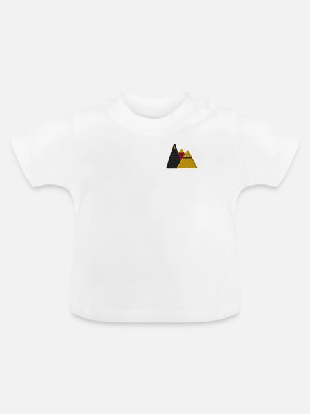 Mountains - Baby Bio-T-Shirt mit Rundhals - Weiß