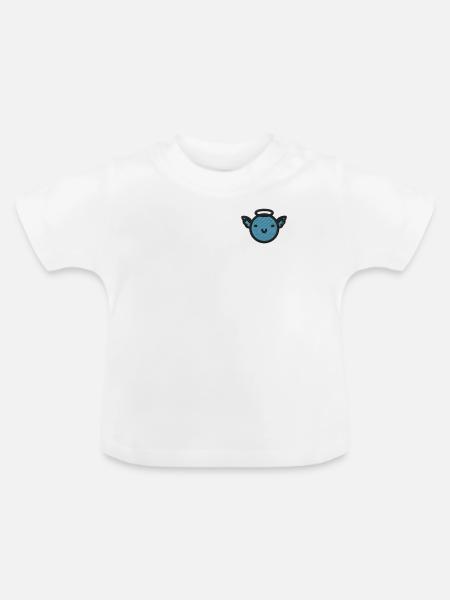 Angel face - Baby Bio-T-Shirt mit Rundhals - Weiß