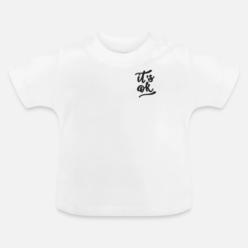 C’est bien brodé - T-shirt bio col rond Bébé - blanc
