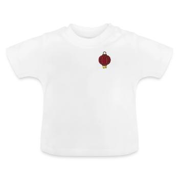 Chinese lantern - Baby Organic T-Shirt with Round Neck - white - Front