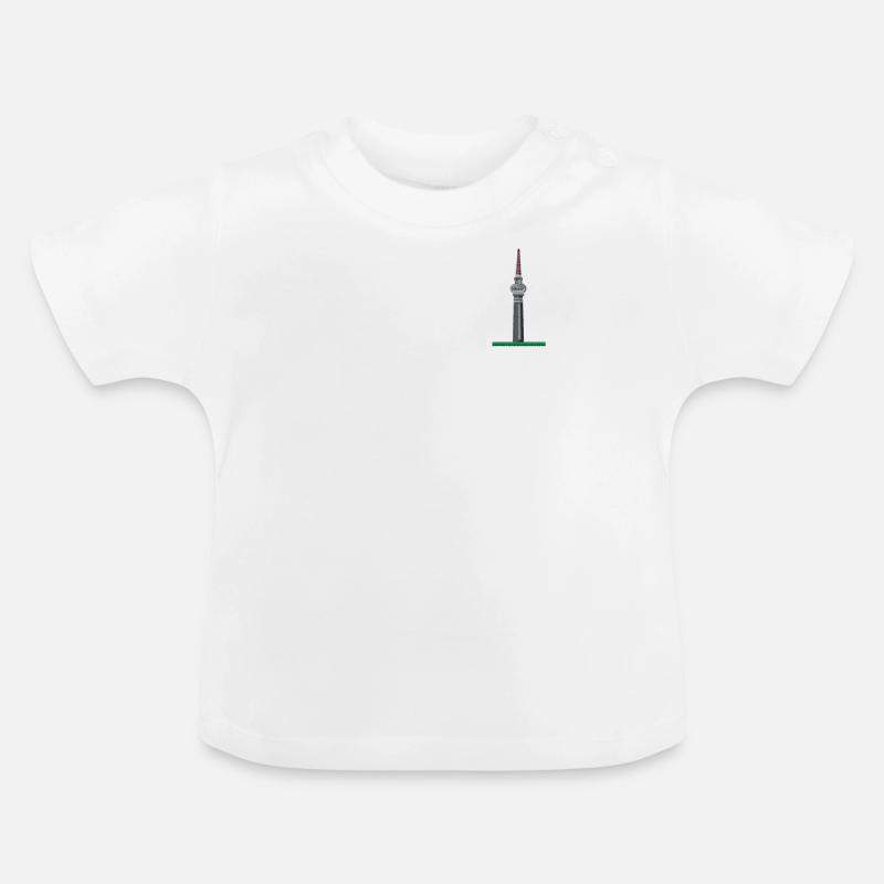 Tour de Berlin - T-shirt bio col rond Bébé - blanc