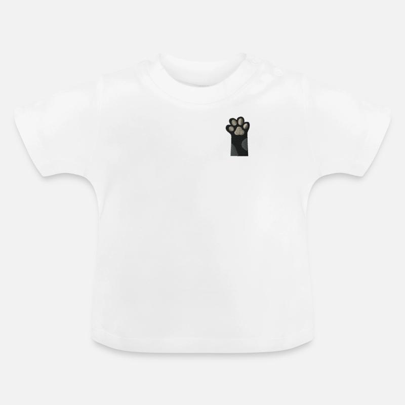 Orteils de chat - T-shirt bio col rond Bébé - blanc