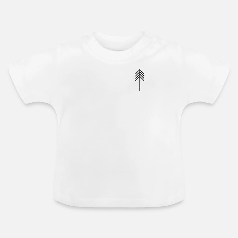 Tree - Baby Bio-T-Shirt mit Rundhals - Weiß
