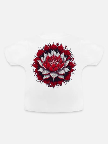 Lotus - Baby Bio-T-Shirt mit Rundhals - Weiß