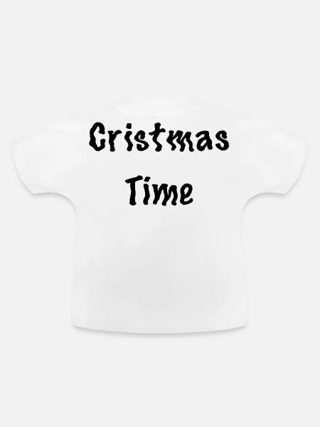 Cristmas Design - Baby Bio-T-Shirt mit Rundhals - Weiß
